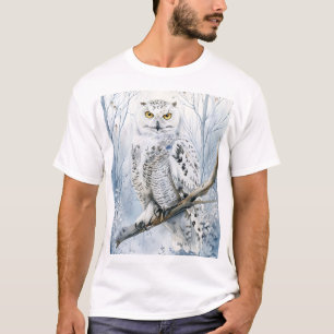 Mystischer Ozzy-Zauberuhu: Ein strahlendes Gewebe T-Shirt
