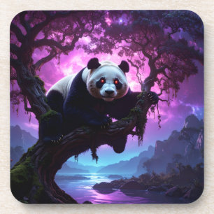 Mystischer Panda im Wald Getränkeuntersetzer