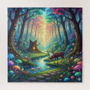 Mystischer Pfad - Wo Hirsche träumen Puzzle