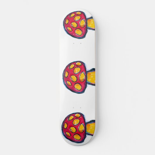 Mystischer Pilz Skateboard (Vorderseite)