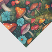 Mystischer Pilzwald Seidenpapier (Detail)