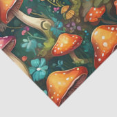 Mystischer Pilzwald Seidenpapier (Detail)