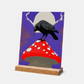 🔮 Mystischer Raben-Acrylschild Acrylschild (Winkel)