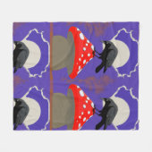 Mystischer Raben-Polarfleece Fleecedecke (Vorderseite (Horizontal))