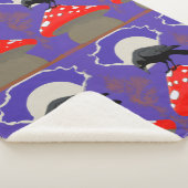 🌙 Mystischer Raben-Sherpa-Mantel Sherpadecke (3/4)