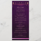 Mystischer Regenbogen Deep Plum Sun Moon Astronomi Programm (Vorderseite)