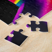 Mystischer Regenbogenwald Surrealer Traum Puzzle (Seite)