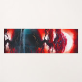 Mystischer roter Baum unter Vollmond Yogamatte (Vorderseite (Horizontal))