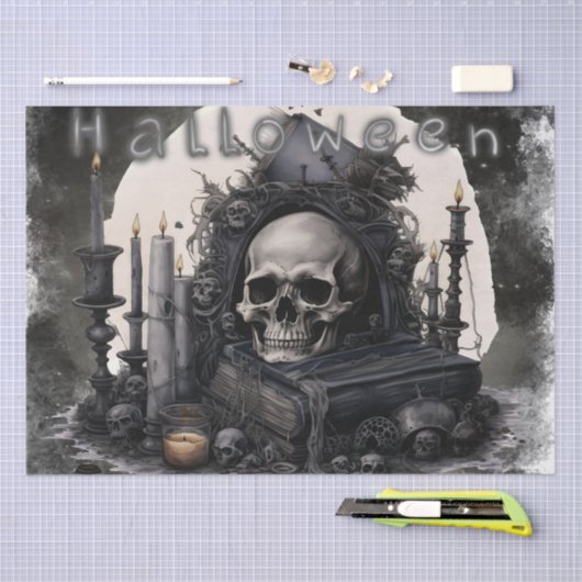 Mystischer Schädel Seidenpapier (Handwerk)