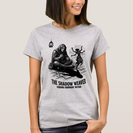 Mystischer Schattenweber Dark Fantasy T-Shirt (Vorderseite)