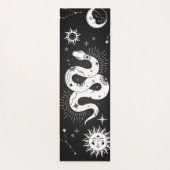 Mystischer Schlangenmond und Sterne Yogamatte (Rückseite)