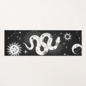 Mystischer Schlangenmond und Sterne Yogamatte (Vorderseite (Horizontal))