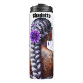 Mystischer Schmetterling Tattoooischer Kaffeemomen Thermosbecher (Vorderseite)