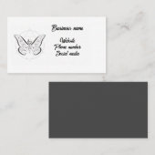 Mystischer Schmetterling Visitenkarte (Vorne/Hinten)