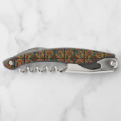 Mystischer schwarzer "Aztec Dream" gravierte Korke Kellnermesser (Rückseite)