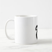 Mystischer schwarzer Katzenbecher Kaffeetasse (Links)