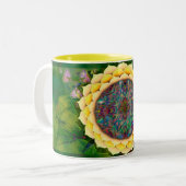 Mystischer Segen Zweifarbige Tasse (Vorderseite Links)