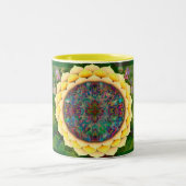 Mystischer Segen Zweifarbige Tasse (Mittel)