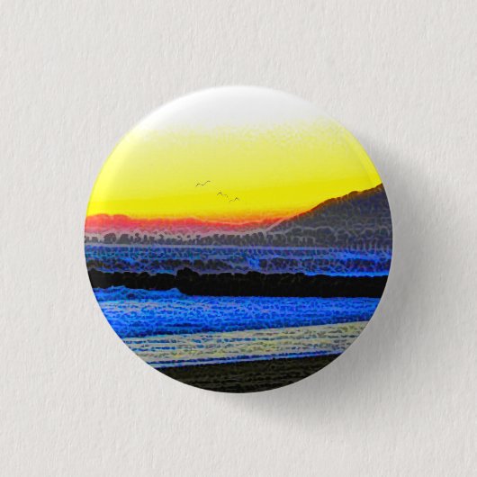 Mystischer Sonnenuntergang  Button (Vorderseite)