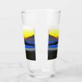 Mystischer Sonnenuntergang Glas (Links)