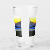 Mystischer Sonnenuntergang Glas (Rechts)