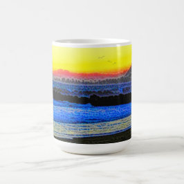 Mystischer Sonnenuntergang Kaffeetasse