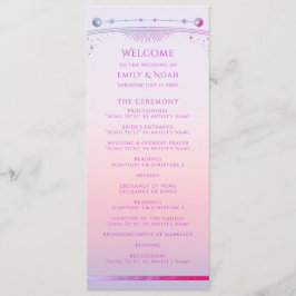 Mystischer Sonnenuntergang Pink Sun Moon Astronomi Programm