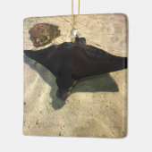 Mystischer Stachelrochen Keramikornament (Links)