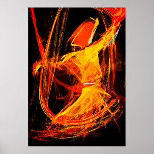 Mystischer Sufi wirbelnder Derwisch – Abstrakte Ku Poster