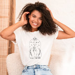 Mystischer Tarot Card Junggeselinnen-Abschied The  T-Shirt<br><div class="desc">Dieses Design besticht durch ein mystisches Tarot-Kartendesign mit modernen himmlischen Schriftart. Sehen Sie sich die gesamte Kollektion an,  um mehr passende Artikel zu finden!</div>