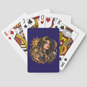 Mystischer Tarotkartenleser & Astrologie Sonne Mon Spielkarten