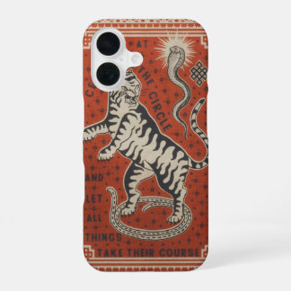 Mystischer Tiger und Schlangen-Symbolkunst-Handyhü iPhone 16 Hülle