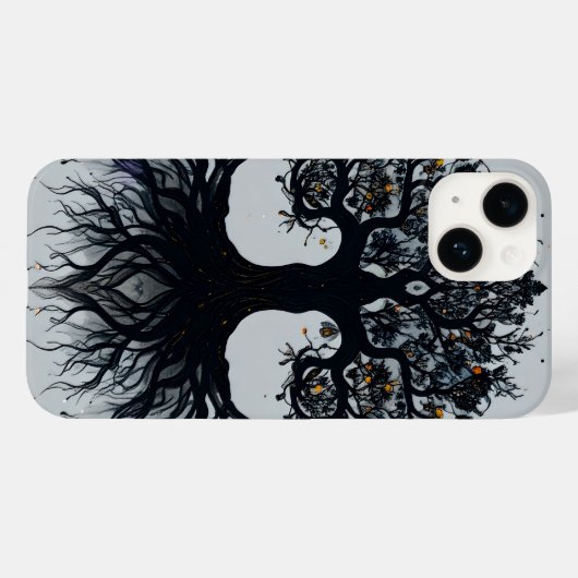 Mystischer Tree of Life iPhone Case (Rückseite (Horizontal))