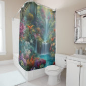 "Mystischer tropischer Wasserfall" Duschvorhang (Beispiel)