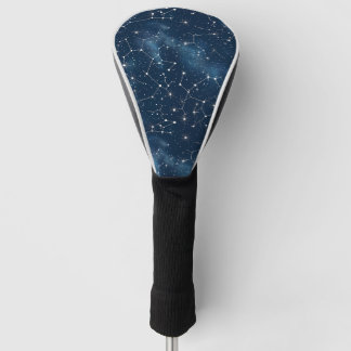 Mystischer Türkis Weiß Kosmische Sterne Nebel Golf Headcover