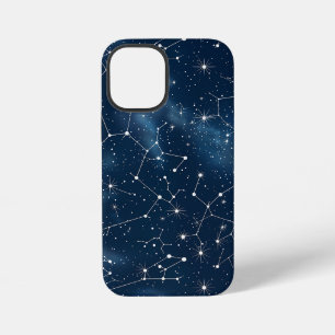 Mystischer Türkis Weiß Kosmische Sterne Nebel iPhone 12 Mini Hülle