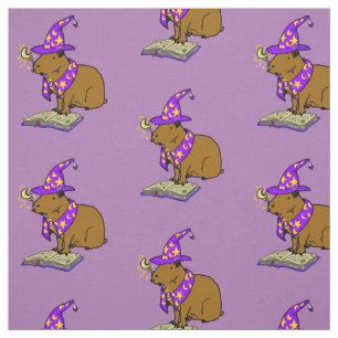 Mystischer und magischer Capybara-Assistent Stoff