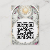Mystischer Vintage-Psyschic-Medium-QR-Code Visitenkarte (Rückseite)