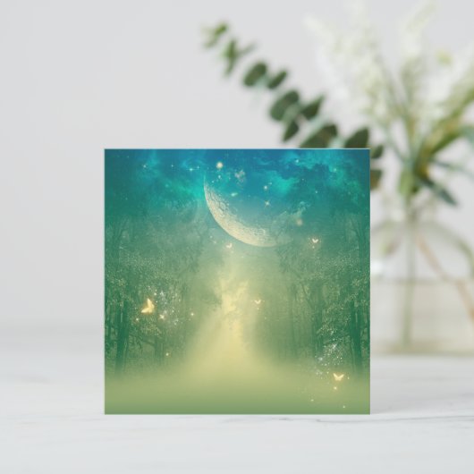 Mystischer Wald Einladung (Stehend Vorderseite)