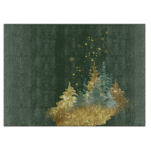 Mystischer Wald Ernte Glas Schneidbrett
