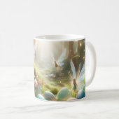 Mystischer Wald Fee Magischer Frühling Eier Kaffeetasse (VorderseiteRechts)