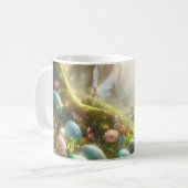 Mystischer Wald Fee Magischer Frühling Eier Kaffeetasse (Vorderseite Links)