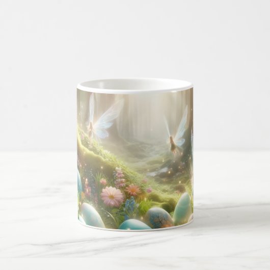 Mystischer Wald Fee Magischer Frühling Eier Kaffeetasse (Mittel)