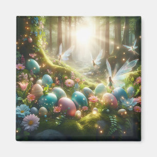 Mystischer Wald Fee Magischer Frühling Eier Magnet