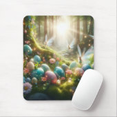 Mystischer Wald Fee Magischer Frühling Eier Mousepad (Mit Mouse)