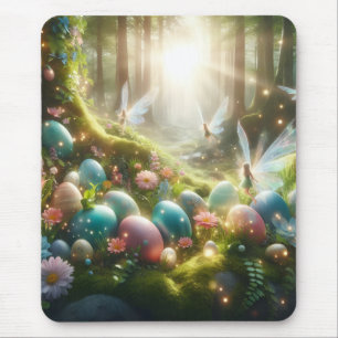 Mystischer Wald Fee Magischer Frühling Eier Mousepad