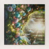 Mystischer Wald Fee Magischer Frühling Eier Puzzle (Horizontal)