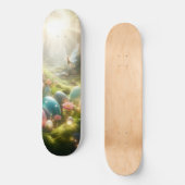Mystischer Wald Fee Magischer Frühling Eier Skateboard (Vorderseite)