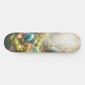 Mystischer Wald Fee Magischer Frühling Eier Skateboard (Horizontal)