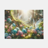 Mystischer Wald Fee Magischer Frühlings Eier Fußmatte (Vorderseite)